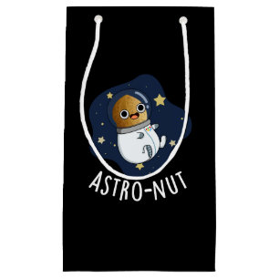 Astro-Nuss-Nuss Astronaut Pun Dark BG Kleine Geschenktüte