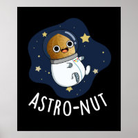 Astro-Nuss-Nuss Astronaut Pun Dark BG