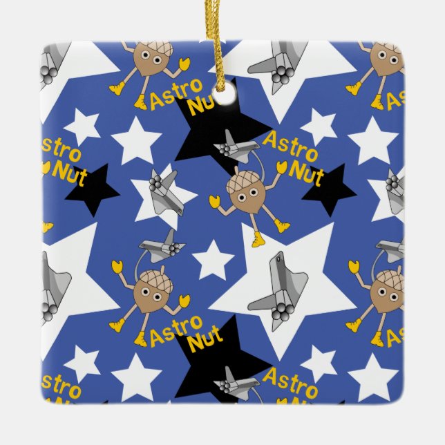Astro Nut Stars Keramikornament (Vorderseite)