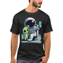 ASTRO SELFIE - Fun Cartoon Astronautin Alien Selfi