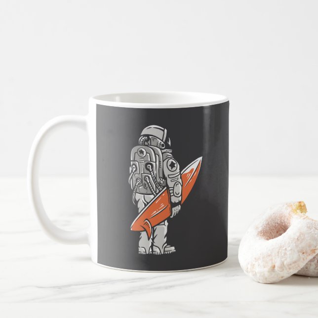 Astro Surfer Kaffeetasse (Mit Donut)