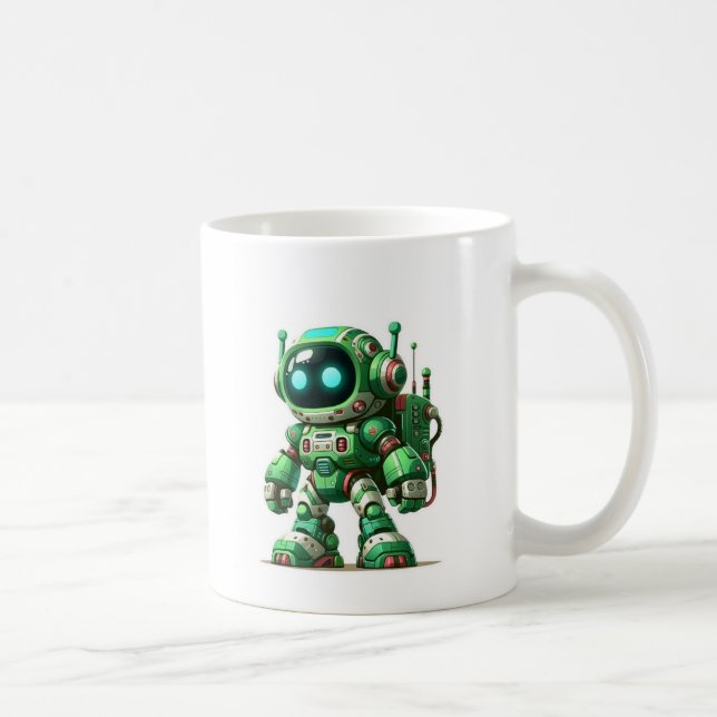 AstroBoy Grün Kaffeetasse (Rechts)