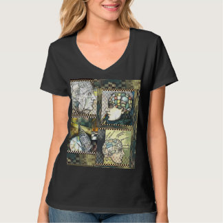 "Astrolabe 23" T-shirt nano de V-Cou de Hanes des