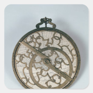 Astrolabe Quadratischer Aufkleber