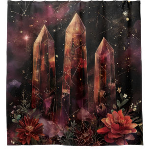 Astrologie Amethyst Konstellation Kosmisch Duschvorhang
