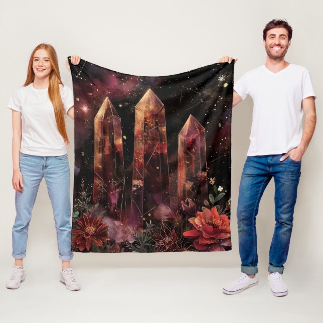 Astrologie Amethyst Konstellation Kosmisch Fleecedecke (Beispiel)