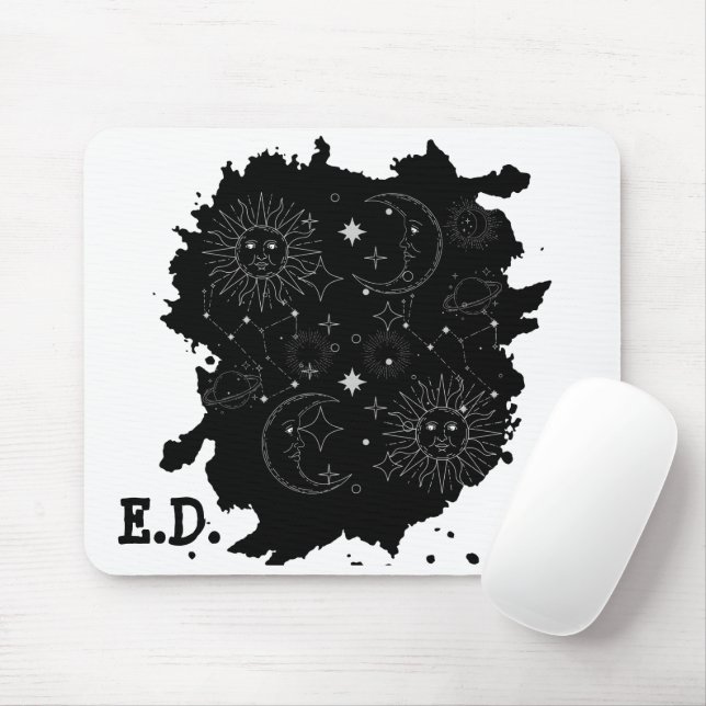 ASTROLOGIE(B&W)-MAUSPAD MOUSEPAD (Mit Mouse)