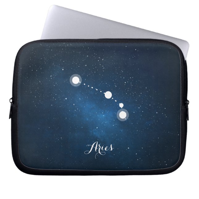 Astrologie-blaues Laptopschutzhülle (Vorderseite)