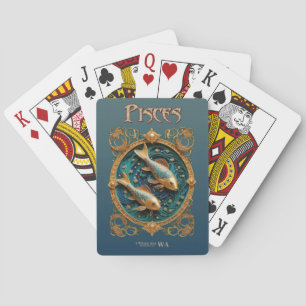 Astrologie Cartes de jeu - Poissons Symbole Zodiaq