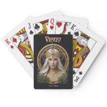 Astrologie Cartes de jeu - Virgo signe Zodiac