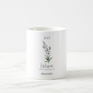 Astrologie Geburtsmonat Juli Blume Larkspur Kaffeetasse