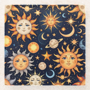 Astrologie Glasuntersetzer