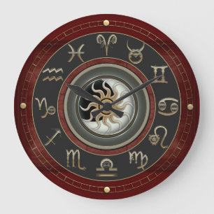 Astrologie Große Wanduhr