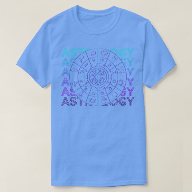 Astrologie Horoskop Retro Astrologie Geschenk T-Shirt (Design vorne)
