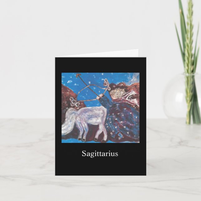 Astrologie Horoskop Sagittarius Karte (Vorderseite)