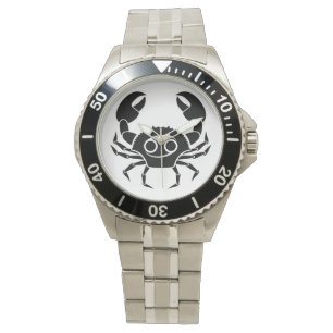Astrologie-Horoskoptierkreis der Krebskrabbe Armbanduhr