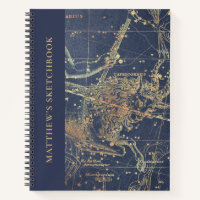 Astrologie Kapricorn Horoskop Sketchbook mit Namen