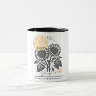 Astrologie/Leo/Zodiac Signature Blume Sonnenblumen Tasse