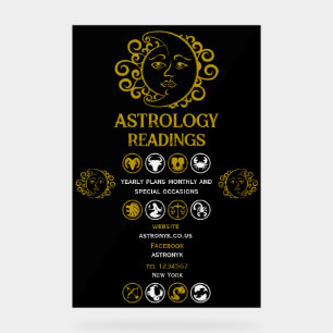 Astrologie Lesen Acrylschild
