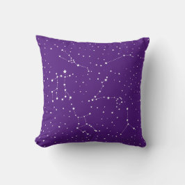 Astrologie Lila Sternenkonstellation Kissen