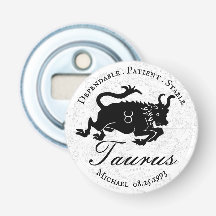 Astrologie Merkmale Zodiac Taurus Schwarz-weiße Cu