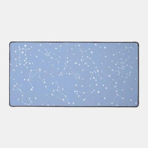 Astrologie Pastellblau Weiße Sterne Sternbild Schreibtischunterlage