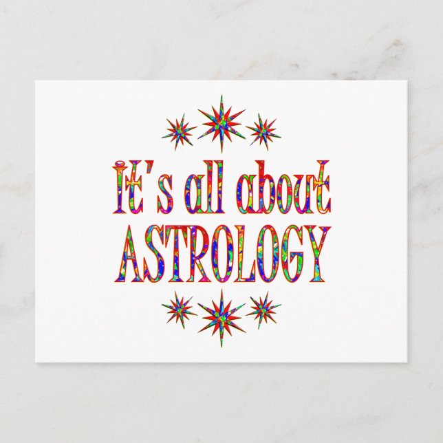 ASTROLOGIE POSTKARTE (Vorderseite)