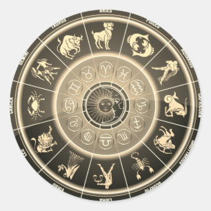 Astrologie Runder Aufkleber