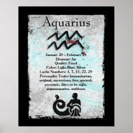 Astrologie Schild Aquarius Horoskop Zodiac Symbol