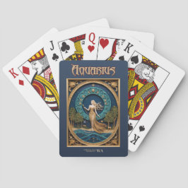 Astrologie Spielkarten - Aquarius Zodiac Zeichen