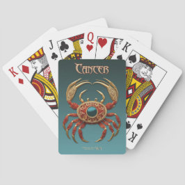 Astrologie Spielkarten - Krebs-Zodiaka-Zeichen