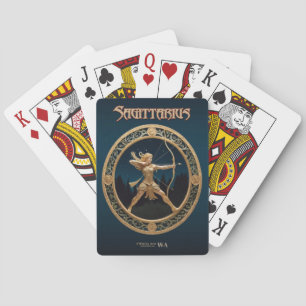 Astrologie Spielkarten - Sagittarius Zodiac-Zeiche