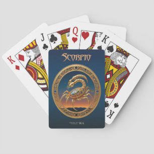 Astrologie Spielkarten - Skorpio Zodiac Zeichen