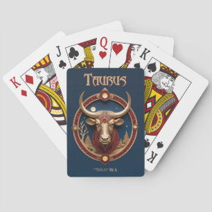 Astrologie Spielkarten - Taurus Zodiac Zeichen