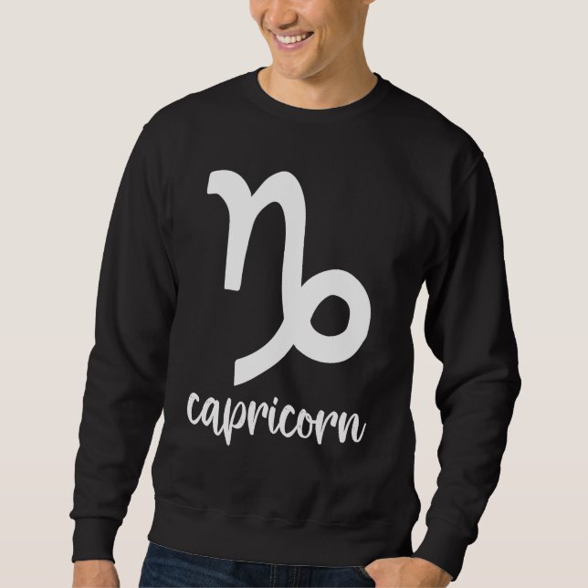 Astrologie Steinbock Tierkreiszeichen Sweatshirt (Vorderseite)
