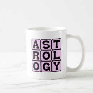 Astrologie, Studium der Tierkreiszeichen Kaffeetasse