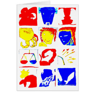 Astrologie-Symbol-Karte