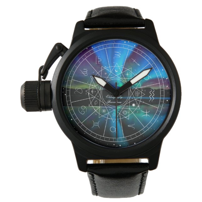 Astrologie Uhr mit Planeten (Vorderseite)