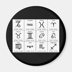 Astrologie unterzeichnet Magneten Magnet