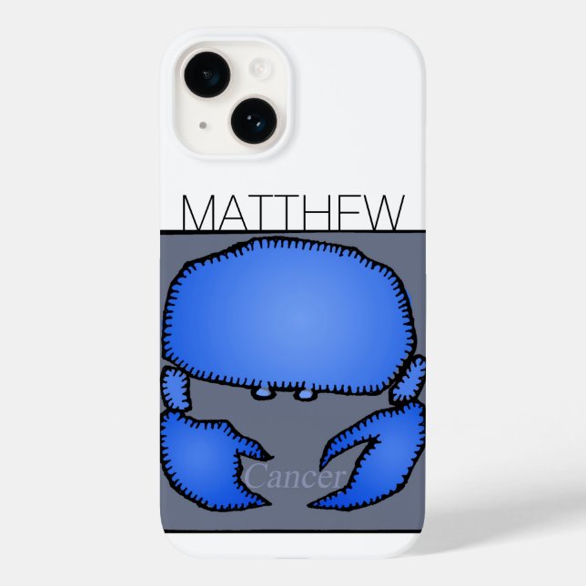 Astrologie Zodiac Cancer Geburt Name iPC Case-Mate iPhone Hülle (Rückseite)