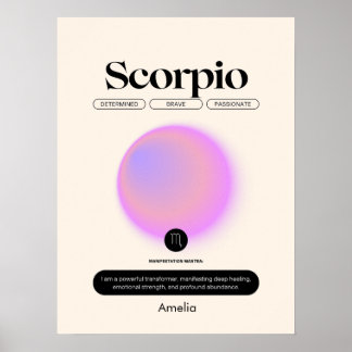 Astrologie Zodiac Sign Scorpio Poster
