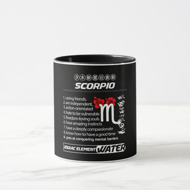 Astrologie/Zodiaka-Zeichen//Skorpio Tasse (Zentrum)