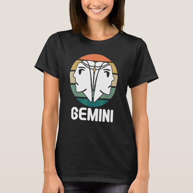 Astrologie Zwillinge T-Shirt (Vorderseite)