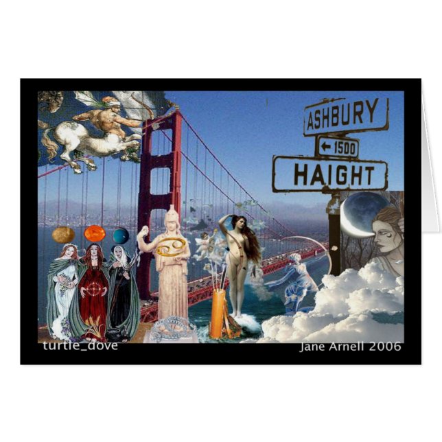 Astrologiekunst-Diagrammcollage (Vorderseite (Horizontal))