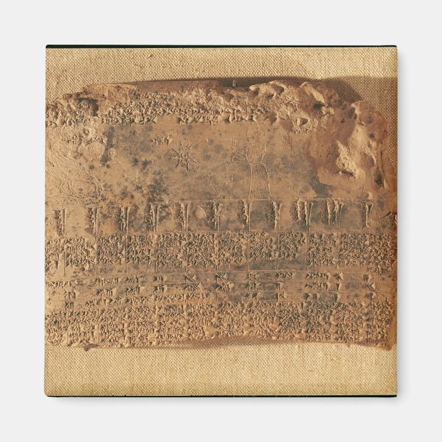 Astrologische Tablette aus Uruk Magnet (Vorne)