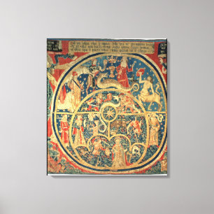 Astrologische Tapisserie Leinwanddruck