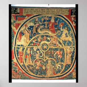 Astrologische Tapisserie Poster