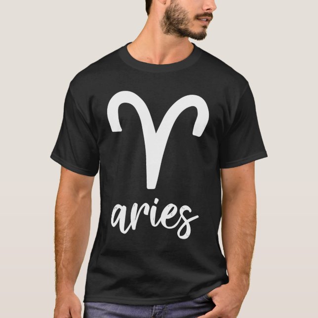 Astrology Aries Zodiac T-Shirt (Vorderseite)