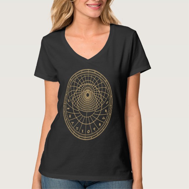 Astrology Zodiac Circle T-Shirt (Vorderseite)