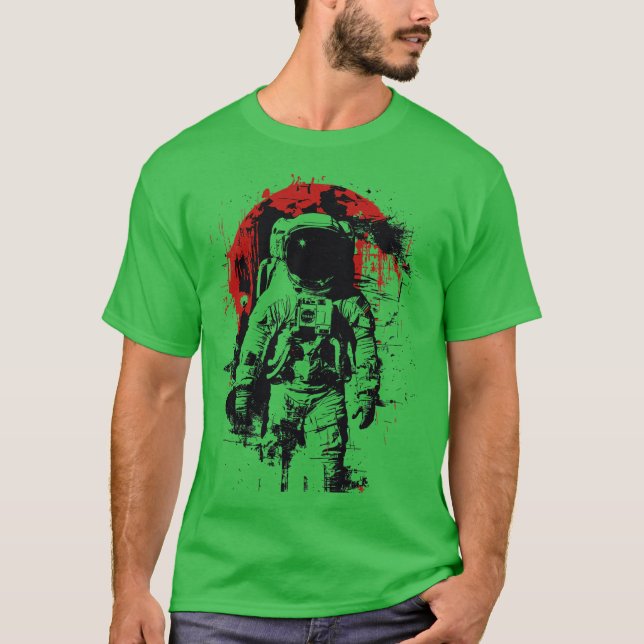 Astronaut Abstrakt T-Shirt (Vorderseite)